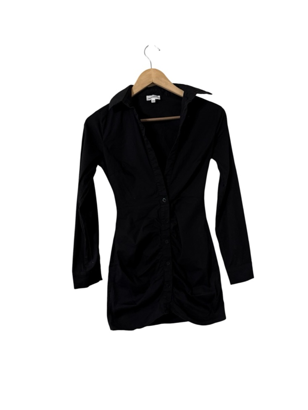 REVOLVE x Superdown Colette Ruched Button Up Long Sleeve Mini Dress - Picture 3 of 8